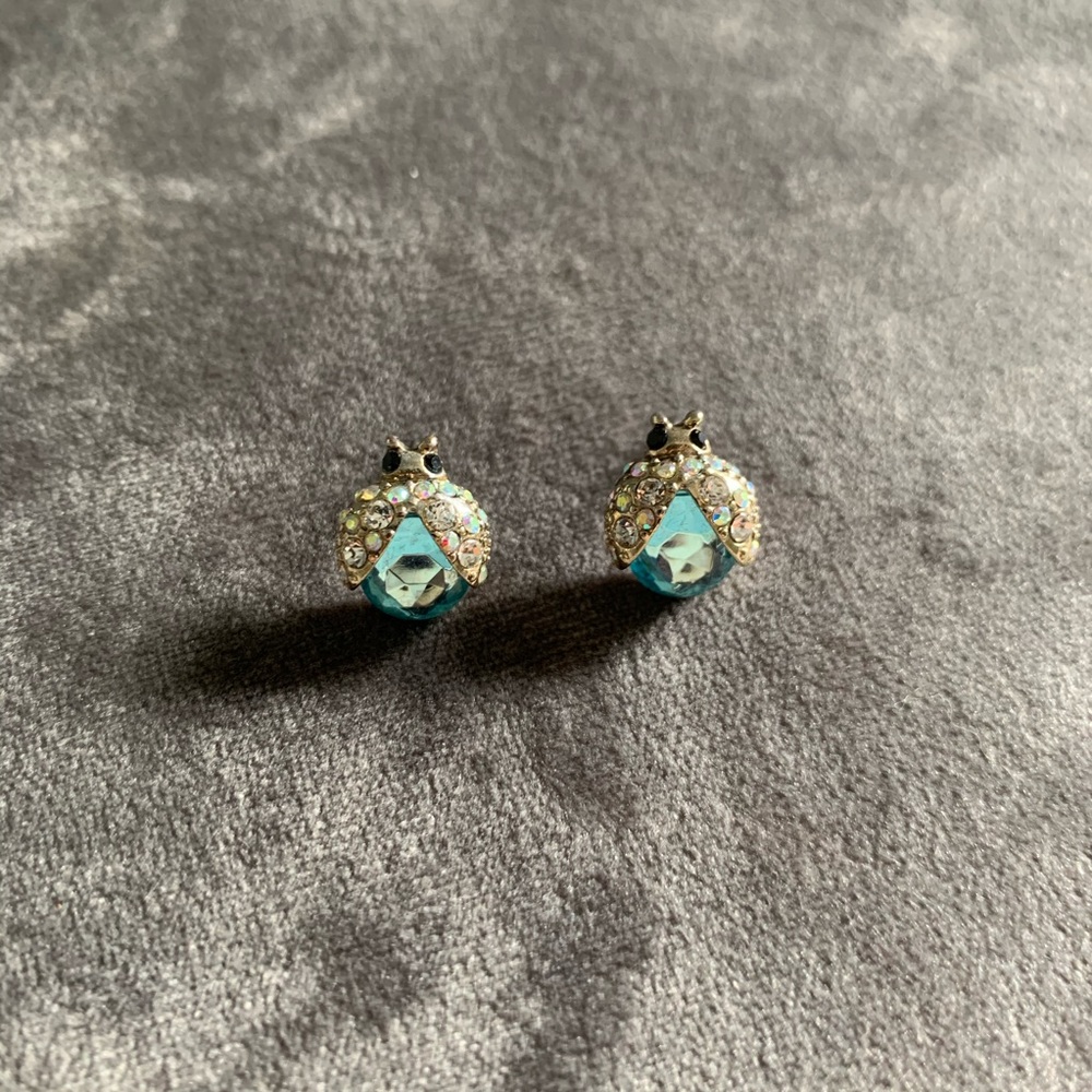 Ladybug stud earrings